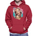 Sidney Maurer Original Portrait Of Marilyn Monroe Lipstick Mens Hooded Sweatshirt - Mens Hooded Sweatshirt