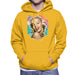 Sidney Maurer Original Portrait Of Marilyn Monroe Lipstick Mens Hooded Sweatshirt - Small / Gold - Mens Hooded Sweatshirt