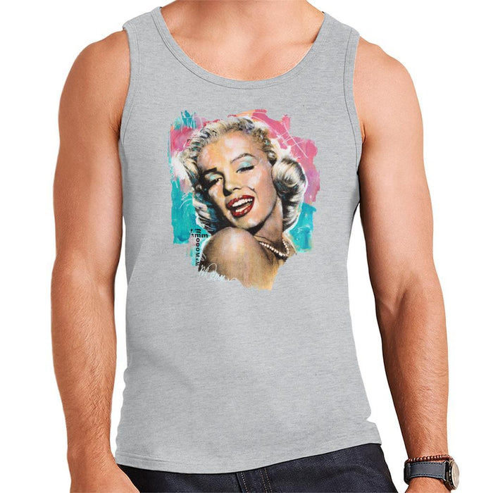 Sidney Maurer Original Portrait Of Marilyn Monroe Lipstick Mens Vest - Mens Vest