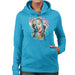 Sidney Maurer Original Portrait Of Marilyn Monroe Lipstick Womens Hooded Sweatshirt - Womens Hooded Sweatshirt