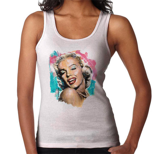 Sidney Maurer Original Portrait Of Marilyn Monroe Lipstick Womens Vest - Womens Vest