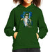 Sidney Maurer Original Portrait Of Michael Jackson 1984 Grammys Kids Hooded Sweatshirt - X-Small (3-4 yrs) / Bottle Green - Kids Boys Hooded