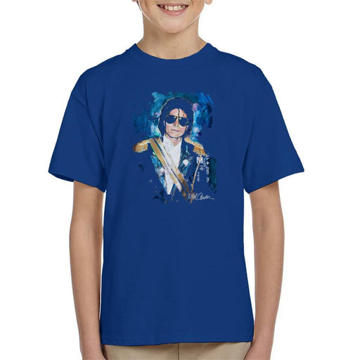 Sidney Maurer Original Portrait Of Michael Jackson 1984 Grammys Kids T-Shirt - Kids Boys T-Shirt