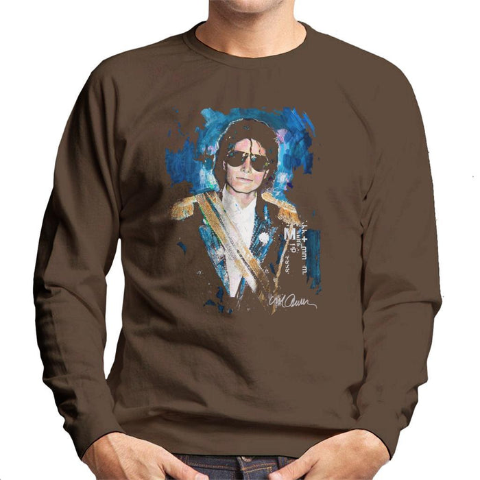 Sidney Maurer Original Portrait Of Michael Jackson 1984 Grammys Mens Sweatshirt - Mens Sweatshirt