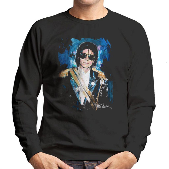 Sidney Maurer Original Portrait Of Michael Jackson 1984 Grammys Mens Sweatshirt - Mens Sweatshirt