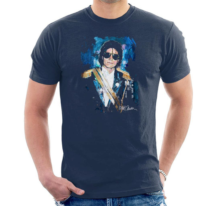 Sidney Maurer Original Portrait Of Michael Jackson 1984 Grammys Mens T-Shirt - Mens T-Shirt