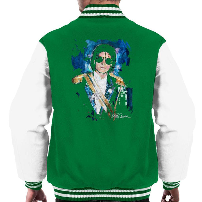Sidney Maurer Original Portrait Of Michael Jackson 1984 Grammys Mens Varsity Jacket - Mens Varsity Jacket