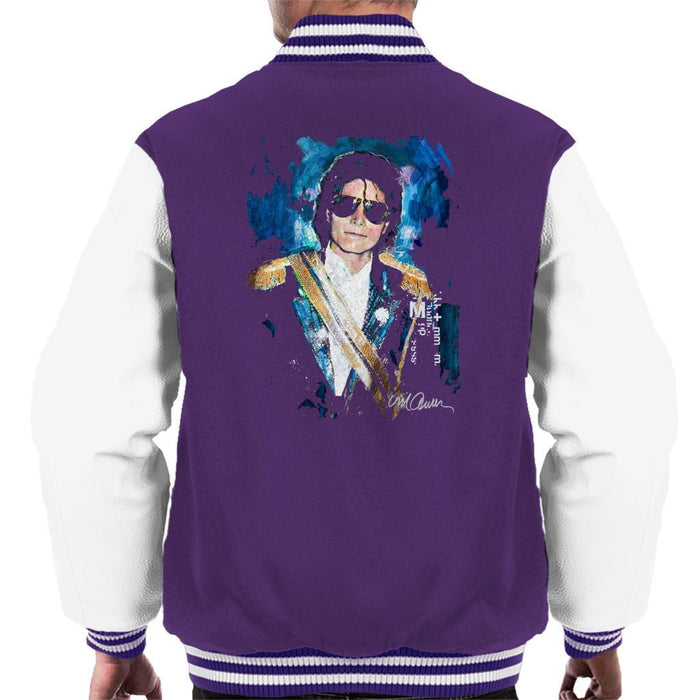 Sidney Maurer Original Portrait Of Michael Jackson 1984 Grammys Mens Varsity Jacket - Mens Varsity Jacket