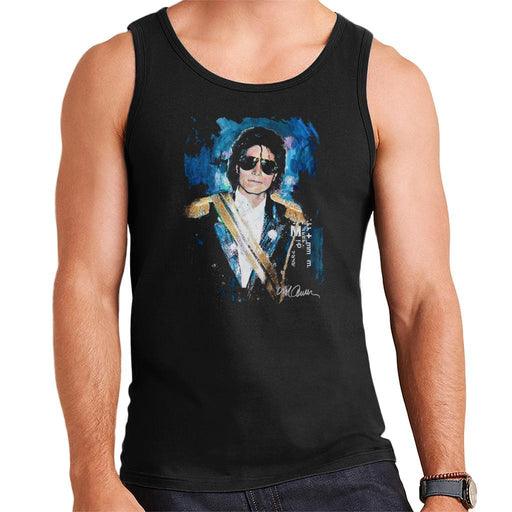 Sidney Maurer Original Portrait Of Michael Jackson 1984 Grammys Mens Vest - Mens Vest