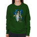 Sidney Maurer Original Portrait Of Michael Jackson 1984 Grammys Womens Sweatshirt - Small / Bottle Green - Womens Sweatshirt
