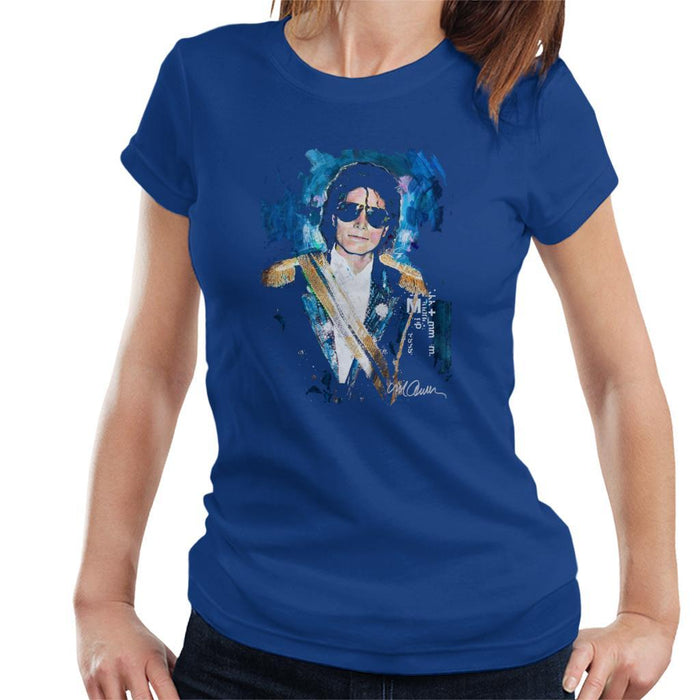 Sidney Maurer Original Portrait Of Michael Jackson 1984 Grammys Womens T-Shirt - Womens T-Shirt