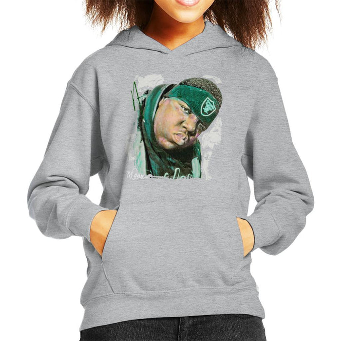 Sidney Maurer Original Portrait Of Notorious BIG Kids Hooded Sweatshirt - Kids Boys Hooded Sweatshirt