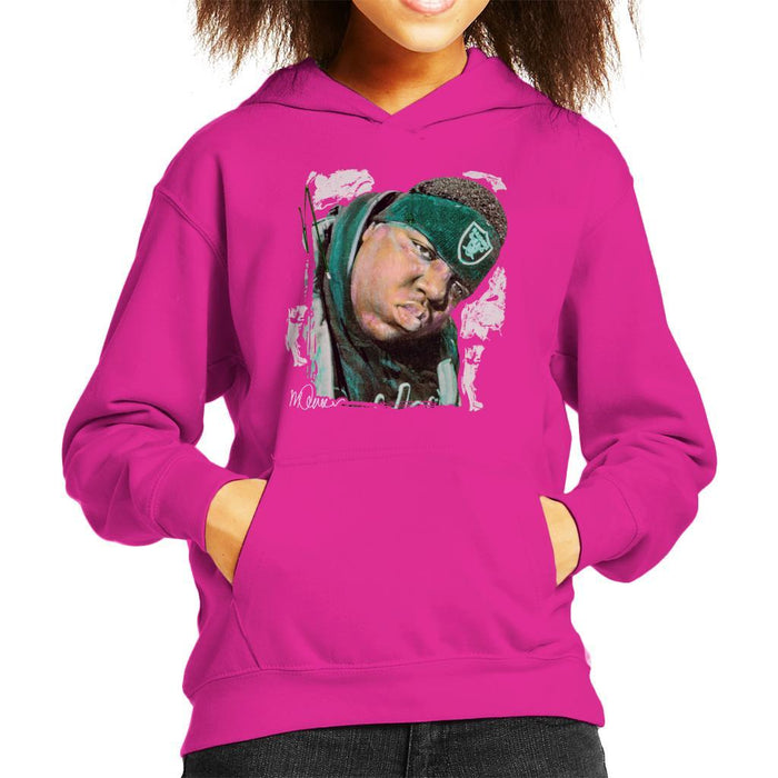 Sidney Maurer Original Portrait Of Notorious BIG Kids Hooded Sweatshirt - Kids Boys Hooded Sweatshirt