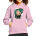 Sidney Maurer Original Portrait Of Notorious BIG Kids Hooded Sweatshirt - X-Small (3-4 yrs) / Light Pink - Kids Boys Hooded Sweatshirt