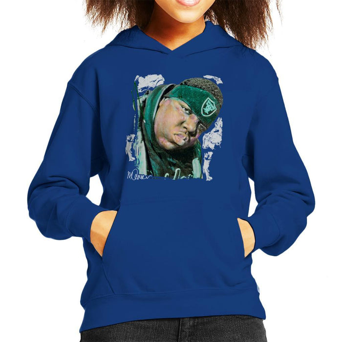 Sidney Maurer Original Portrait Of Notorious BIG Kids Hooded Sweatshirt - Kids Boys Hooded Sweatshirt