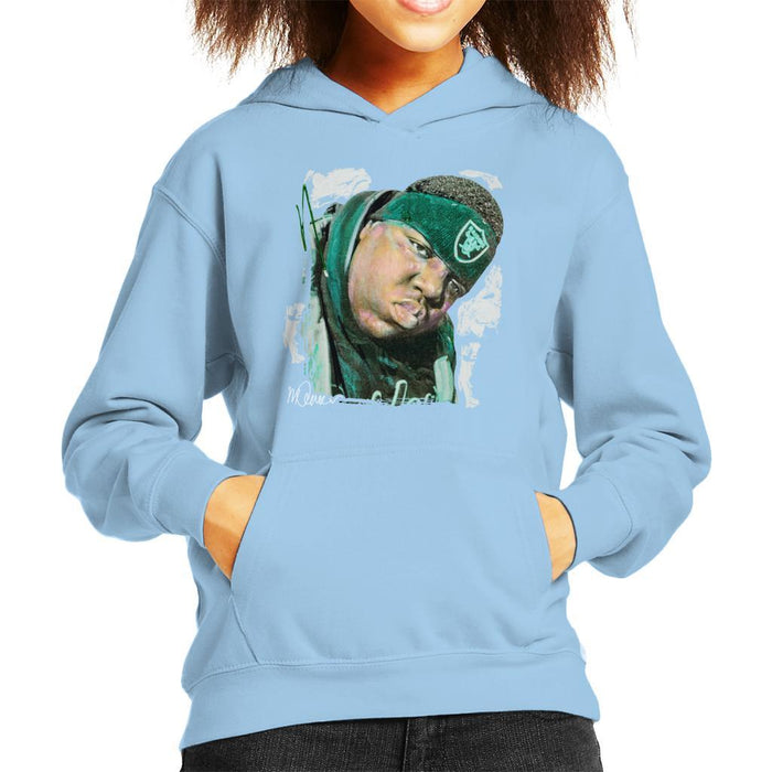 Sidney Maurer Original Portrait Of Notorious BIG Kids Hooded Sweatshirt - Kids Boys Hooded Sweatshirt