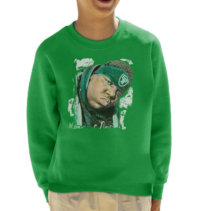 Sidney Maurer Original Portrait Of Notorious BIG Kids Sweatshirt - Kids Boys Sweatshirt