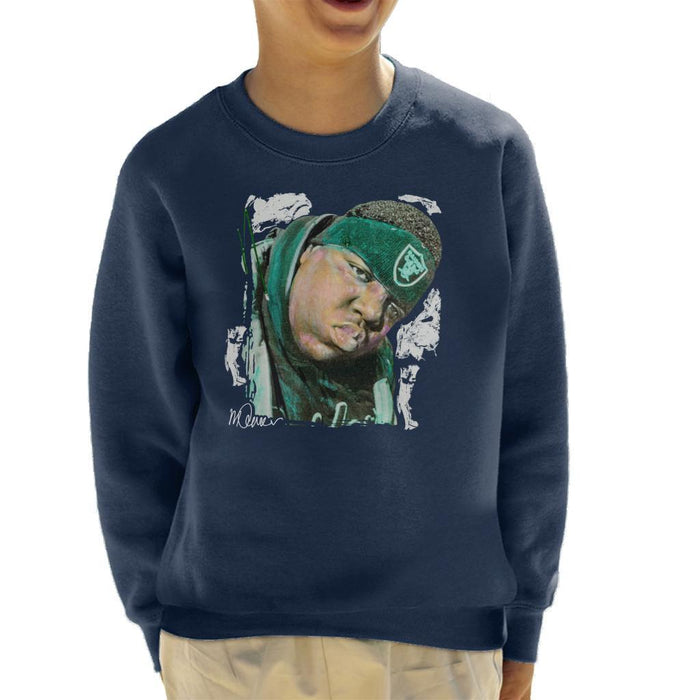 Sidney Maurer Original Portrait Of Notorious BIG Kids Sweatshirt - Kids Boys Sweatshirt