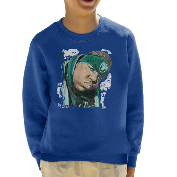 Sidney Maurer Original Portrait Of Notorious BIG Kids Sweatshirt - Kids Boys Sweatshirt