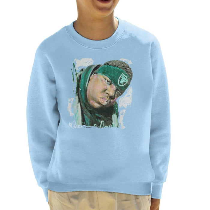 Sidney Maurer Original Portrait Of Notorious BIG Kids Sweatshirt - Kids Boys Sweatshirt