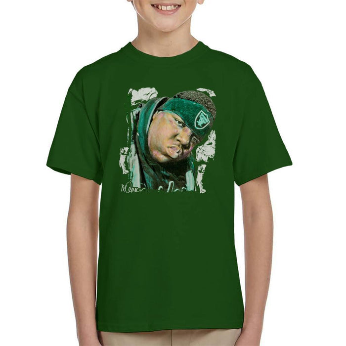 Sidney Maurer Original Portrait Of Notorious BIG Kids T-Shirt - Kids Boys T-Shirt
