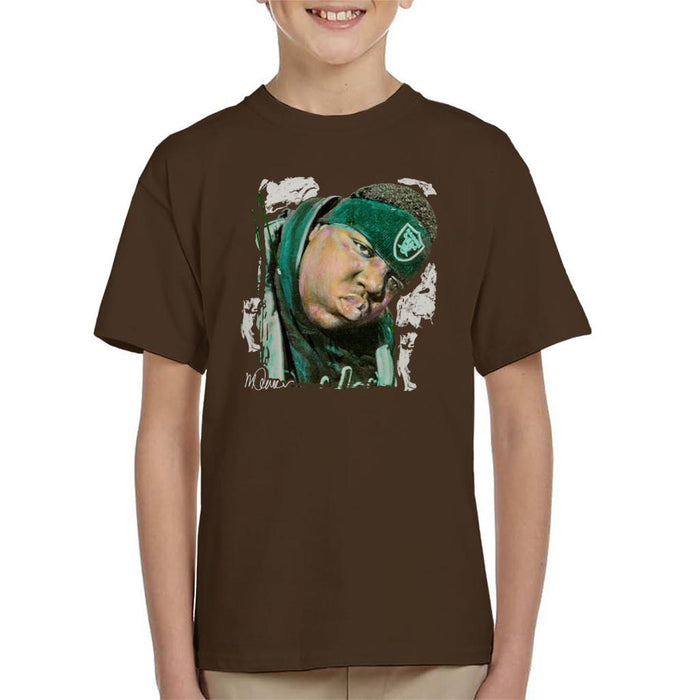 Sidney Maurer Original Portrait Of Notorious BIG Kids T-Shirt - Kids Boys T-Shirt