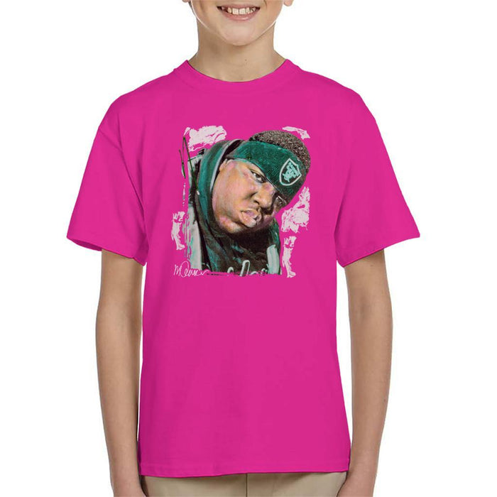 Sidney Maurer Original Portrait Of Notorious BIG Kids T-Shirt - Kids Boys T-Shirt