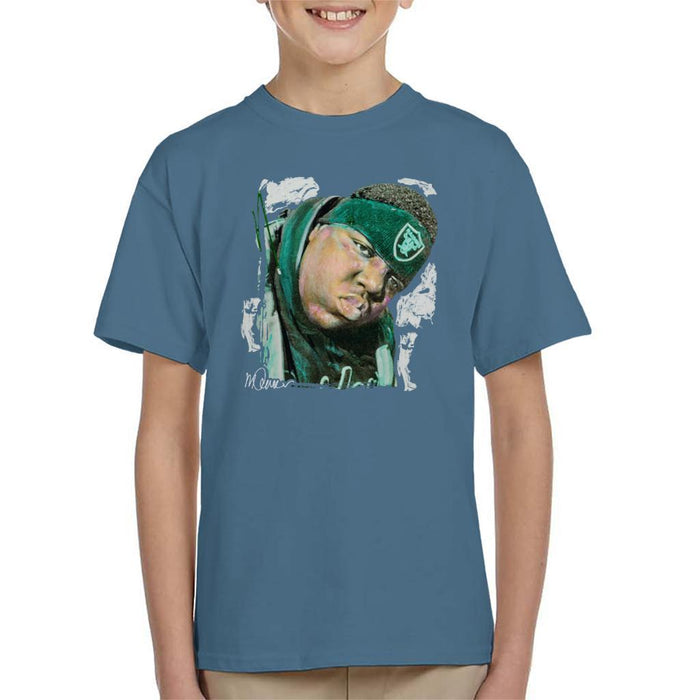 Sidney Maurer Original Portrait Of Notorious BIG Kids T-Shirt - Kids Boys T-Shirt