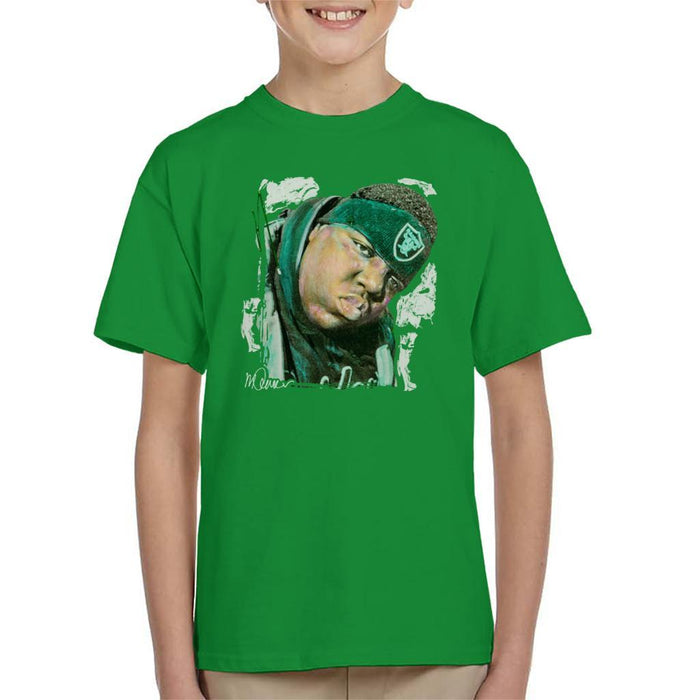 Sidney Maurer Original Portrait Of Notorious BIG Kids T-Shirt - Kids Boys T-Shirt