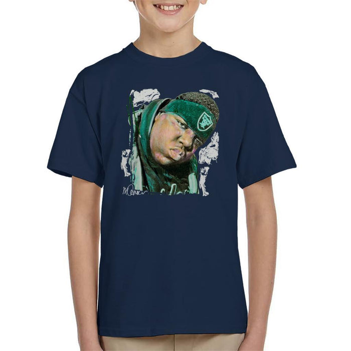 Sidney Maurer Original Portrait Of Notorious BIG Kids T-Shirt - Kids Boys T-Shirt