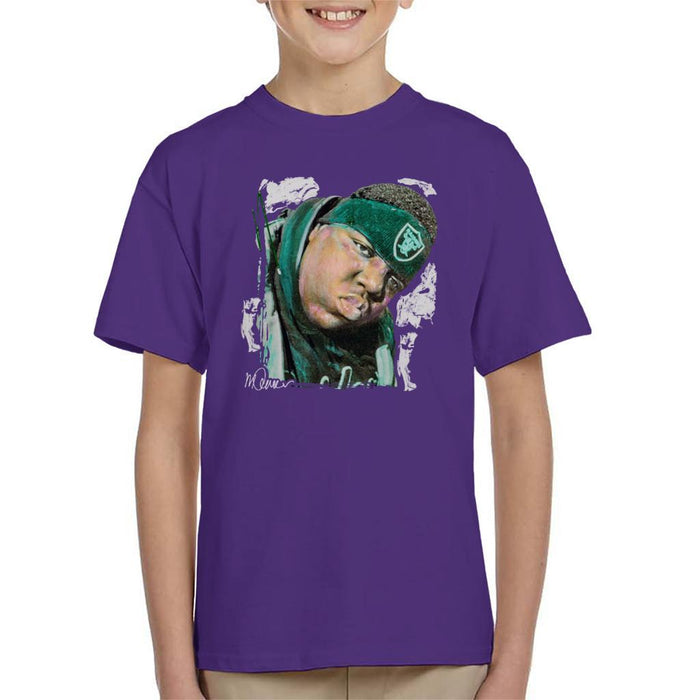 Sidney Maurer Original Portrait Of Notorious BIG Kids T-Shirt - Kids Boys T-Shirt