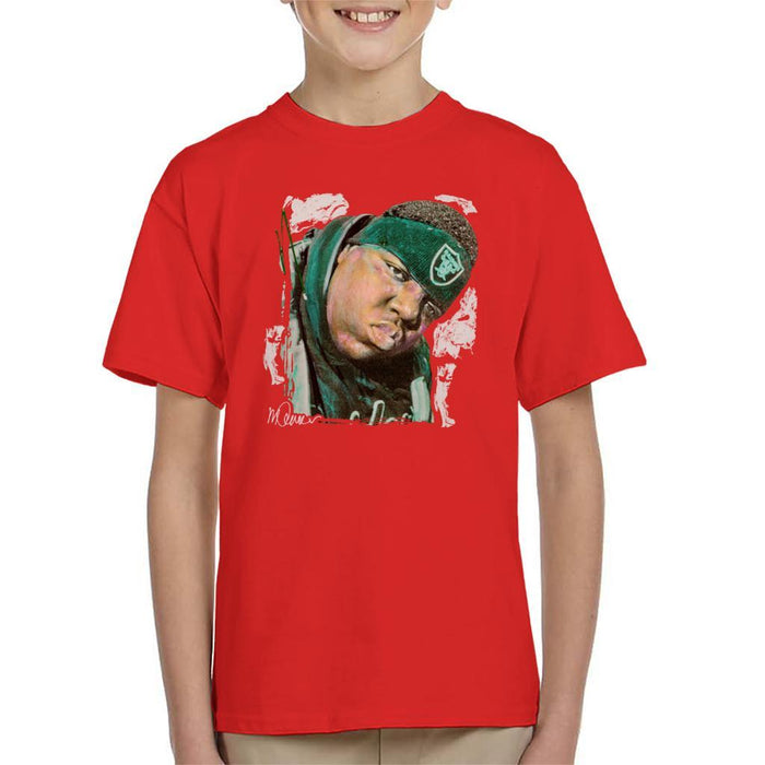 Sidney Maurer Original Portrait Of Notorious BIG Kids T-Shirt - Kids Boys T-Shirt