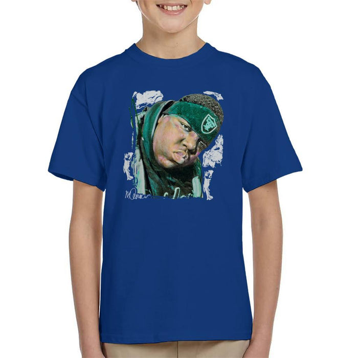 Sidney Maurer Original Portrait Of Notorious BIG Kids T-Shirt - Kids Boys T-Shirt