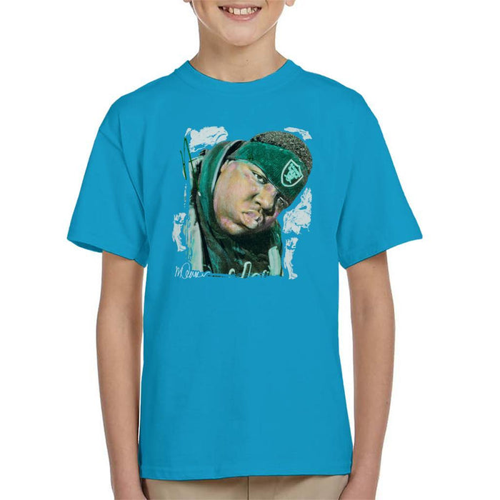 Sidney Maurer Original Portrait Of Notorious BIG Kids T-Shirt - Kids Boys T-Shirt