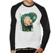 Sidney Maurer Original Portrait Of Notorious BIG Mens Baseball Long Sleeved T-Shirt - Mens Baseball Long Sleeved T-Shirt