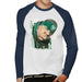 Sidney Maurer Original Portrait Of Notorious BIG Mens Baseball Long Sleeved T-Shirt - Mens Baseball Long Sleeved T-Shirt