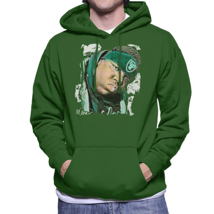 Sidney Maurer Original Portrait Of Notorious BIG Mens Hooded Sweatshirt - Mens Hooded Sweatshirt