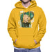 Sidney Maurer Original Portrait Of Notorious BIG Mens Hooded Sweatshirt - Small / Gold - Mens Hooded Sweatshirt