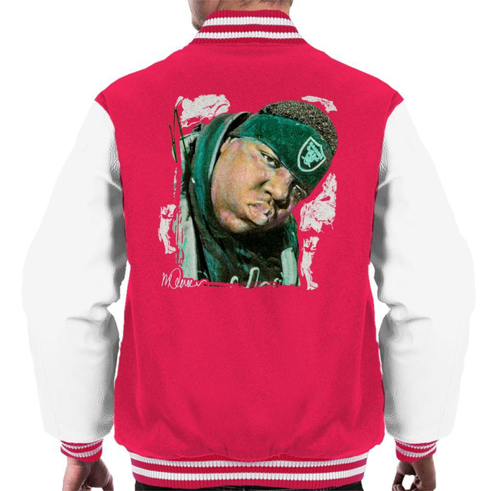 Sidney Maurer Original Portrait Of Notorious BIG Mens Varsity Jacket - Mens Varsity Jacket
