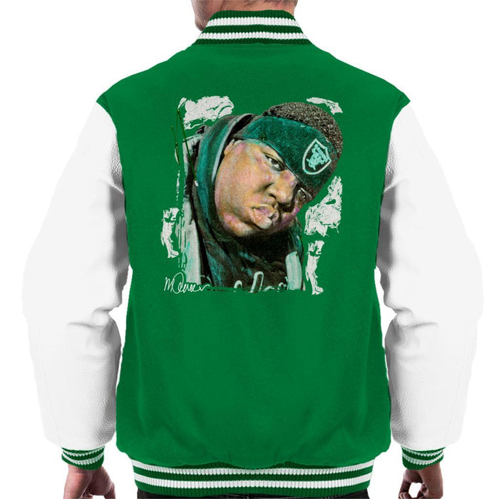 Sidney Maurer Original Portrait Of Notorious BIG Mens Varsity Jacket - Mens Varsity Jacket