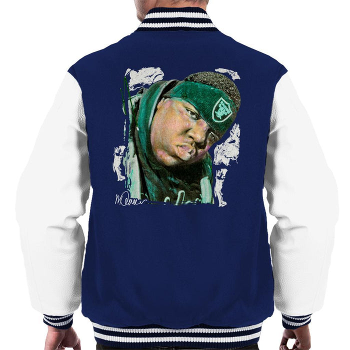 Sidney Maurer Original Portrait Of Notorious BIG Mens Varsity Jacket - Mens Varsity Jacket