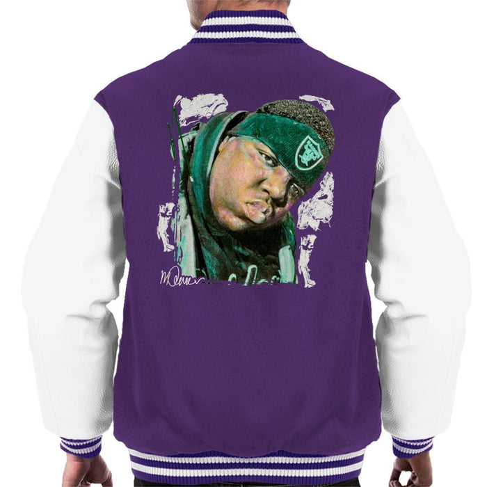 Sidney Maurer Original Portrait Of Notorious BIG Mens Varsity Jacket - Mens Varsity Jacket
