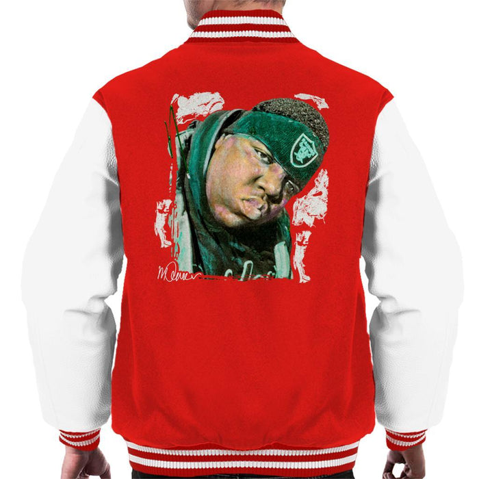 Sidney Maurer Original Portrait Of Notorious BIG Mens Varsity Jacket - Mens Varsity Jacket