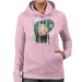 Sidney Maurer Original Portrait Of Notorious BIG Womens Hooded Sweatshirt - Small / Light Pink - Womens Hooded Sweatshirt