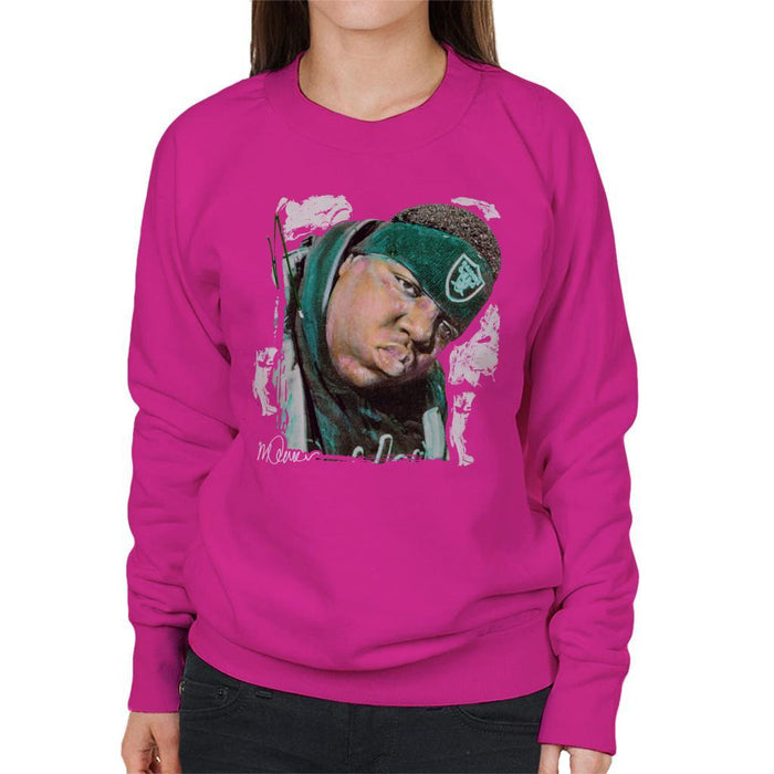 Sidney Maurer Original Portrait Of Notorious BIG Womens Sweatshirt - Womens Sweatshirt