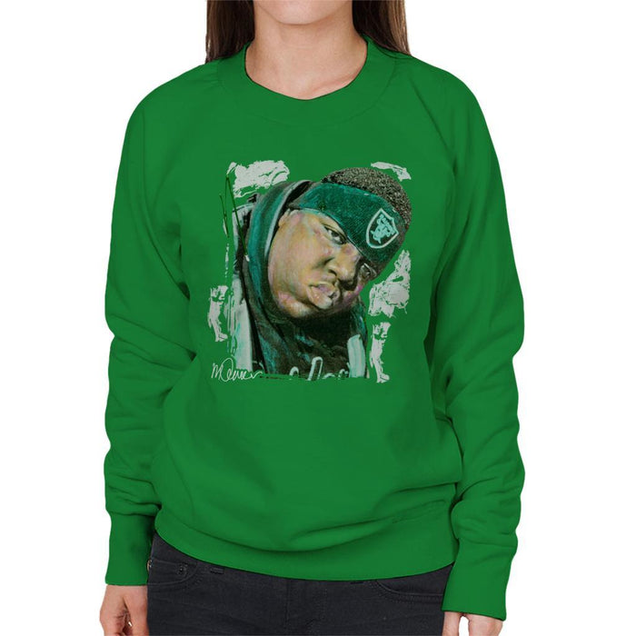 Sidney Maurer Original Portrait Of Notorious BIG Womens Sweatshirt - Womens Sweatshirt