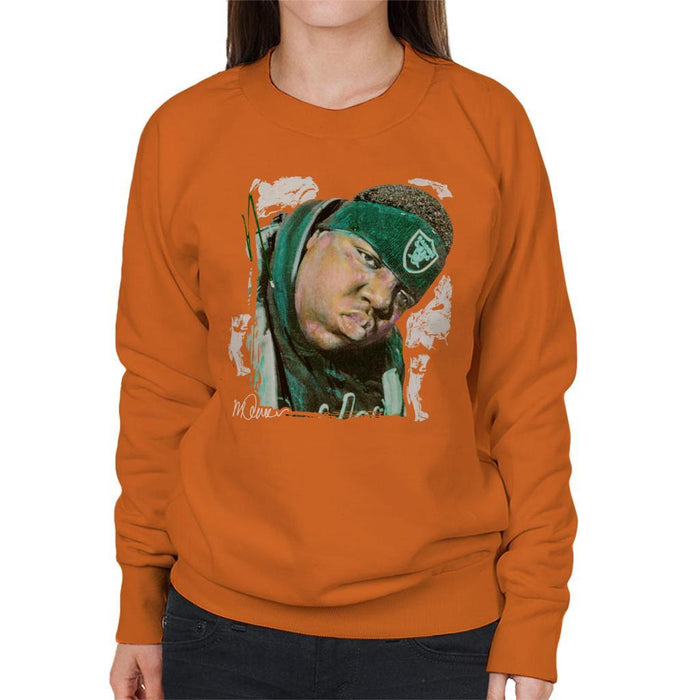 Sidney Maurer Original Portrait Of Notorious BIG Womens Sweatshirt - Womens Sweatshirt
