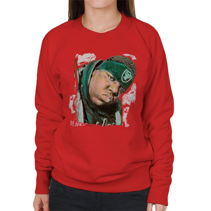 Sidney Maurer Original Portrait Of Notorious BIG Womens Sweatshirt - Womens Sweatshirt