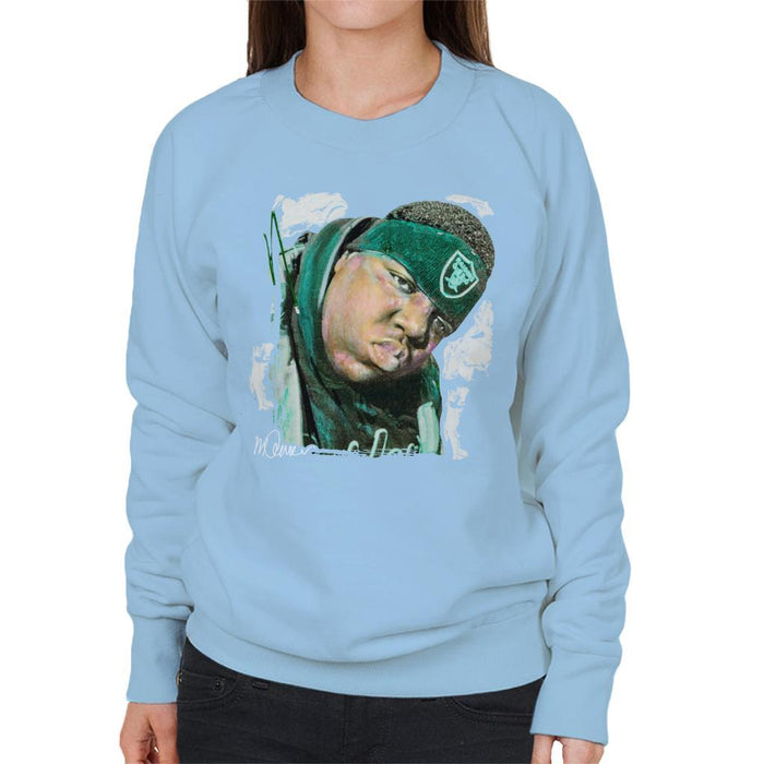 Sidney Maurer Original Portrait Of Notorious BIG Womens Sweatshirt - Womens Sweatshirt