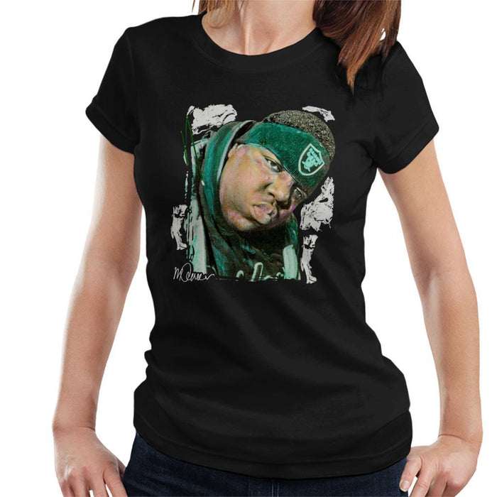 Sidney Maurer Original Portrait Of Notorious BIG Womens T-Shirt - Womens T-Shirt